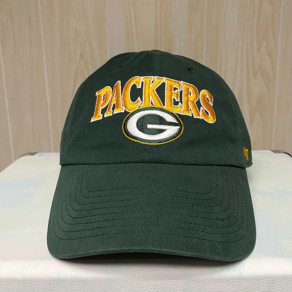 Green Bay Packers 47Brand NFL Embroidered NFL Football Adjustable Hat Cap